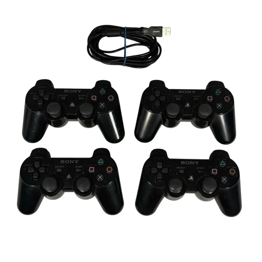 Sony Playstation PS3 Dualshock 3 Wireless Controllers Lot of 4 CECHCZ1U CECHCZ2U